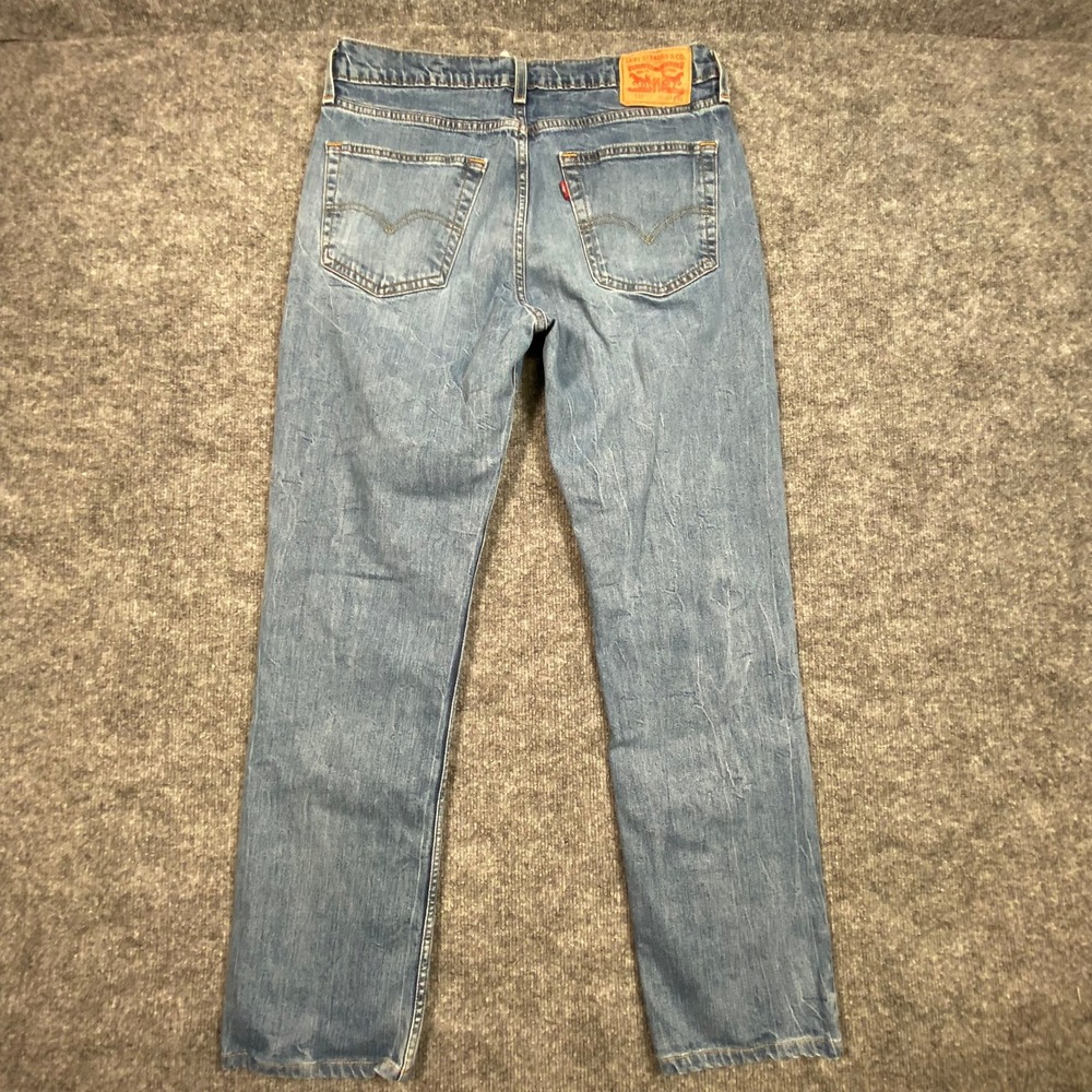 Levis 514 Straight Fit Mens Jeans Blue Medium Wash Denim W34 L32
